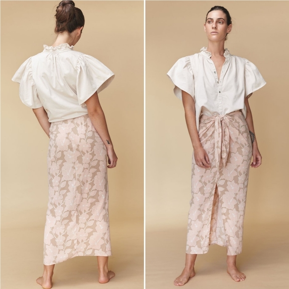 New acacia rumi skirt south pacific silk M stretch - Picture 3 of 16